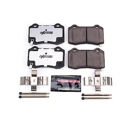 PowerStop Z26 Performance Carbon-Fiber Ceramic Brake Pads with Hardware Kit, Z26-1053