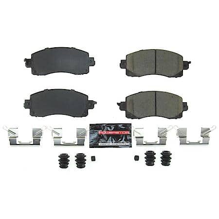 PowerStop Z23 Daily Driver Carbon-Fiber Ceramic Brake Pads with Hardware Kit, Z23-2045