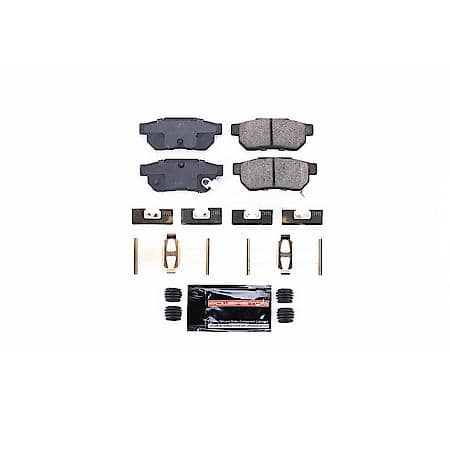 PowerStop Z23 Daily Driver Carbon-Fiber Ceramic Brake Pads with Hardware Kit, Z23-374