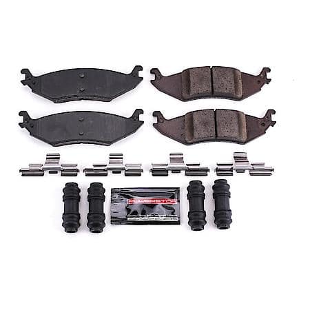 PowerStop Z23 Daily Driver Carbon-Fiber Ceramic Brake Pads with Hardware Kit, Z23-1046