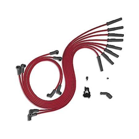 MSD Ignition Wire Set - Red Super Conductor, Gen III LS-1/6 V8, Universal, 32079