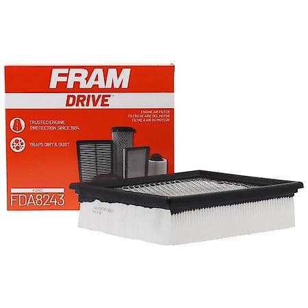 FRAM Drive Engine Air Filter: Standard, Meets or Exceeds Manufacturer Specifications, FDA8243