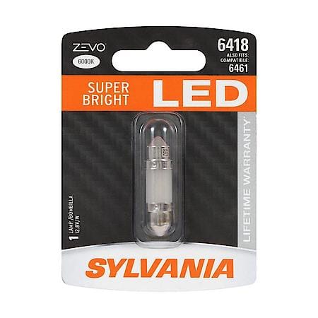 Sylvania 6418 ZEVO: White LED Mini Bulb, Super Bright, Lifetime Limited Warranty, 1 Pack, 6418LED.BP