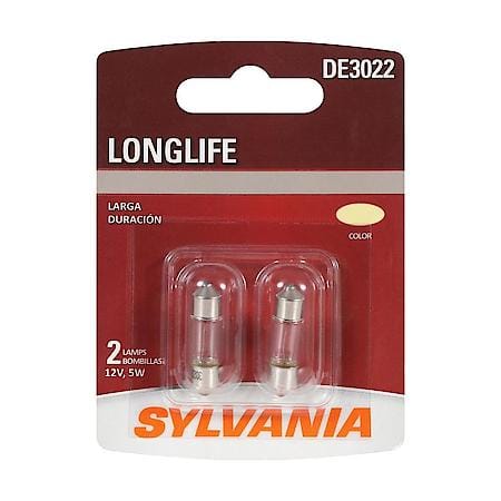 Sylvania DE3022 Long Life: Mini Bulb, Standard Performance, 2 Pack, DE3022LLBP2
