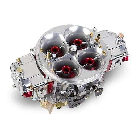 Holley Professional Race Carburetor: 950 CFM, No Choke, 4 Barrel, Square Bore, Dual Inlet, Shiny, 0-80901RD