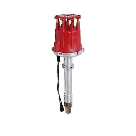 MSD Ignition Distributor, Chevy V8, Pro-Billet, Locked, Cap And Rotor, 85501