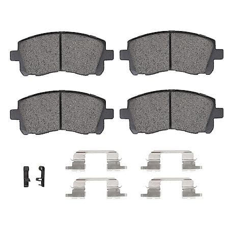 Carquest Brake Pads: With Hardware, Ceramic, Long Life and Quiet, GNAD721