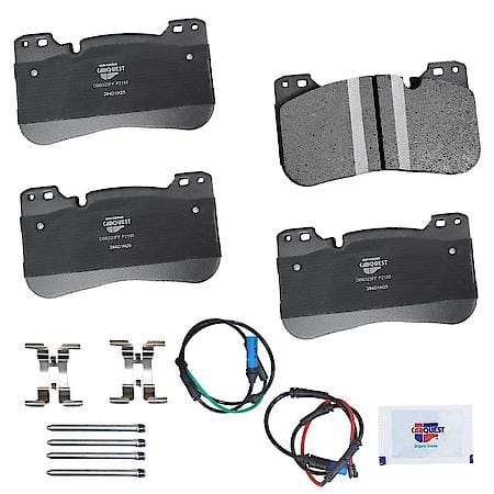 Carquest Front Brake Pads: Semi-metallic, With Hardware, Better Performance, Quiet, Low Dust, PMD2155H