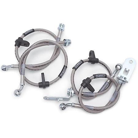 "Russell 6AN-3/8"" Female NPT Carb Inlet Kit & Gauge, Holey 4150 Carbs w/ Red/Blue Finish, 695900"