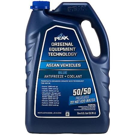 PEAK Original Equipment Asian Blue Antifreeze Plus Coolant, 1 Gallon, PABB53