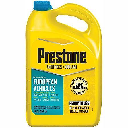 Antifreeze and Coolant: 50/50 Ready To Use, Original Equipment European Teal, 1 Gallon