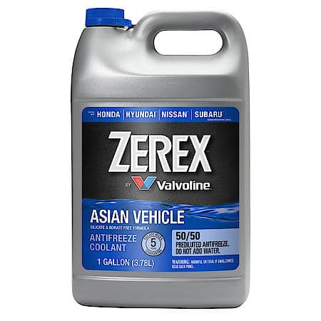 ZEREX Asian Vehicle Blue Ready-to-Use 50/50 Antifreeze / Coolant, 1 Gallon, 861398