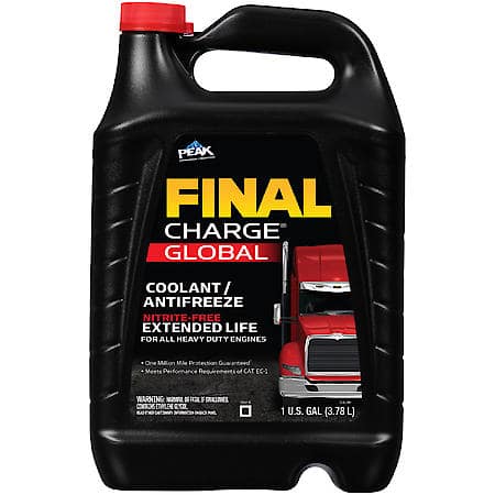 PEAK Final Charge Heavy Duty Antifreeze and Coolant: 50/50 Ready To Use, Corrosion Protection, 1 Gallon, FXAB53