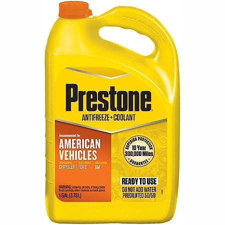 Antifreeze and Coolant: 50/50 Ready To Use, Original Equipment North American Orange, 1 Gallon