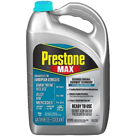 MAX Original Equipment Antifreeze + Coolant: Euro Blue, 50/50 RTU, 1 Gallon