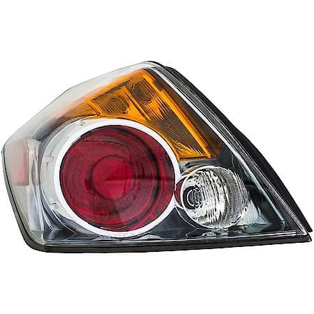 Dorman Halogen Tail Light Assembly: Driver Side, Plastic, Clear Amber Red, 1 Pack, 1611254