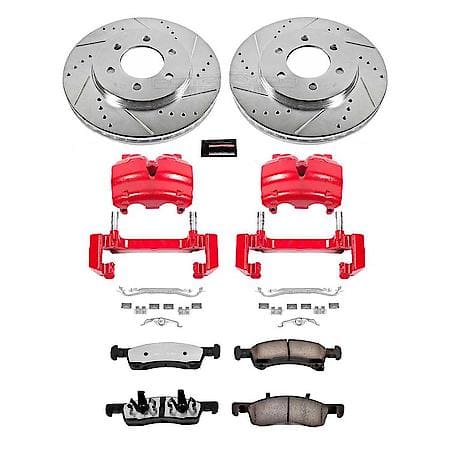 PowerStop Carbon-Fiber Ceramic Disc Pad And Rotor: Brake Kit, Z36 Truck And Tow with Calipers, KC1933-36
