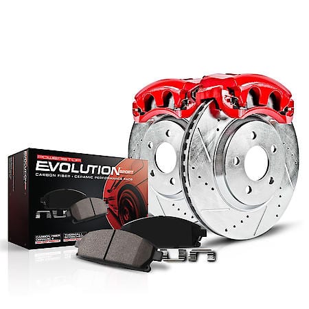 PowerStop Carbon-Fiber Ceramic Disc Pad And Rotor: Brake Kit, Z23 Daily Driver with Calipers, KC1913