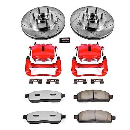 PowerStop Carbon-Fiber Ceramic Disc Pad And Rotor: Brake Kit, Z36 Truck And Tow with Calipers, KC1939A-36