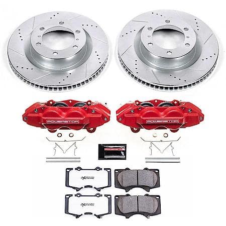 PowerStop Carbon-Fiber Ceramic Disc Pad And Rotor: Brake Kit, Z36 Truck And Tow with Calipers, KC5873-36