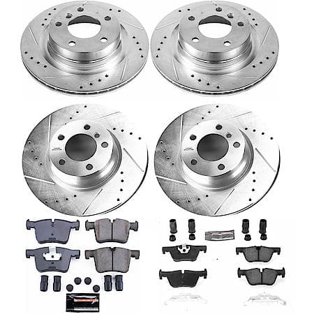 PowerStop Carbon-Fiber Ceramic Disc Pad And Rotor: Brake Kit, Z23 Daily Driver, K6853