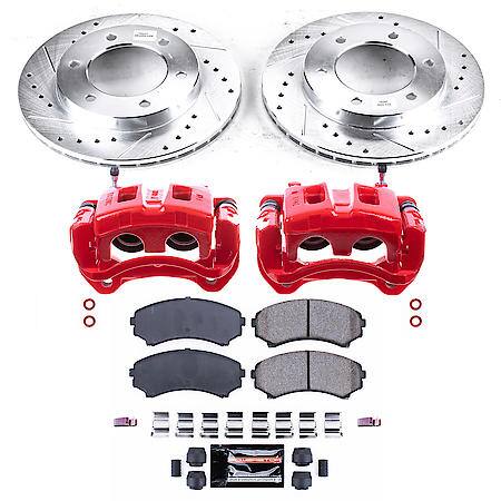PowerStop Carbon-Fiber Ceramic Disc Pad And Rotor: Brake Kit, Z23 Daily Driver with Calipers, KC5259A