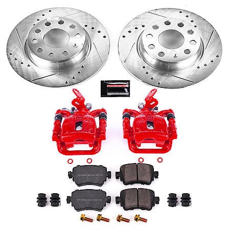 PowerStop Carbon-Fiber Ceramic Disc Pad And Rotor: Brake Kit, Z23 Daily Driver with Calipers, KC7053