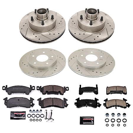 PowerStop Carbon-Fiber Ceramic Disc Pad And Rotor: Brake Kit, Z23 Daily Driver, K4152