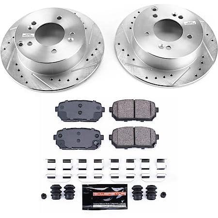 PowerStop Carbon-Fiber Ceramic Disc Pad And Rotor: Brake Kit, Z23 Daily Driver, K5853
