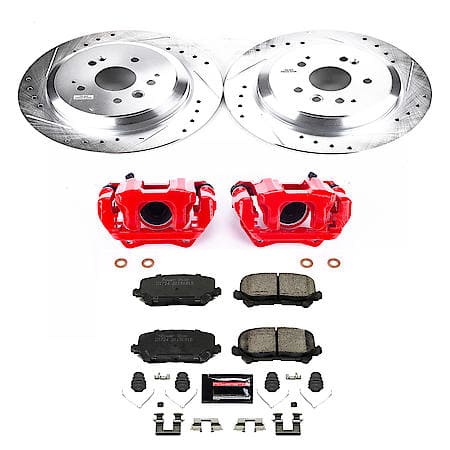 PowerStop Carbon-Fiber Ceramic Disc Pad And Rotor: Brake Kit, Z23 Daily Driver with Calipers, KC6953