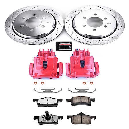 PowerStop Carbon-Fiber Ceramic Disc Pad And Rotor: Brake Kit, Z36 Truck And Tow with Calipers, KC1935-36