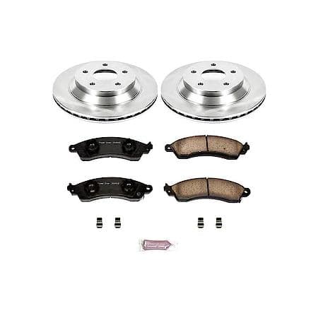 PowerStop OE Stock Replacement Low-Dust Ceramic Brake Pad and Rotor Kit, KOE1517