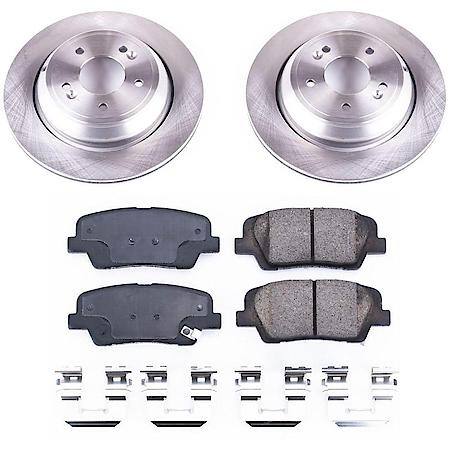 PowerStop Rear Autospecialty Stock Replacement Brake Pad and Rotor Kit, KOE7341