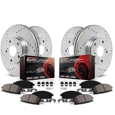 PowerStop Z23 Carbon-Fiber Ceramic Brake Pad Rotor Kit, K8210