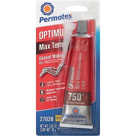Optimum Easy-Disassembly Red RTV Silicone Gasket Maker, 3 OZ