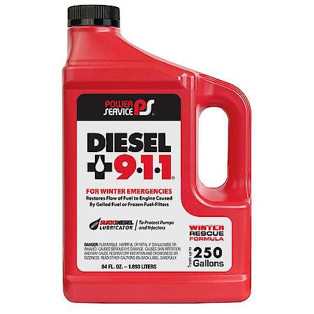 Power Service Diesel 911, Fuel Additive, Winter Formula, 80-oz.