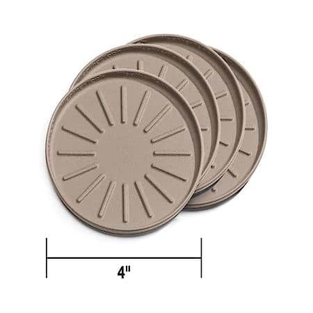 WeatherTech 4 Inch Round, Terra Cotta, Set Of 4, 8A4CSTTC