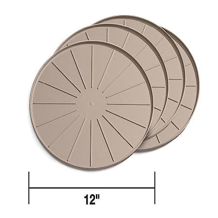 WeatherTech 12 Inch Diameter, Round, Terra Cotta, Thermoplastic Elastomer (Tpe), Set Of 4, 8A12CSTTC