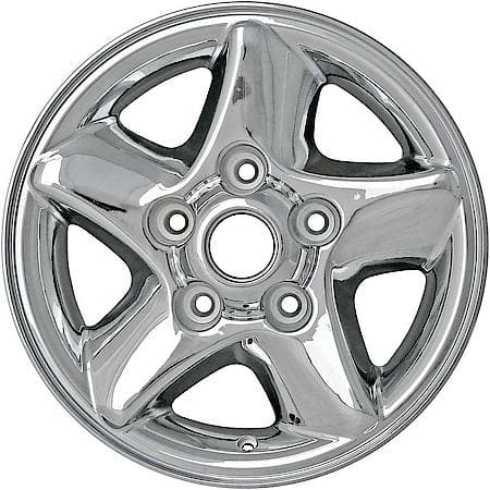KAI Recon OEM Aluminum Alloy Wheel, 16 X 7, 5 Spokes, 5 Lug, Aftermarket Chrome, ALYCD044U85