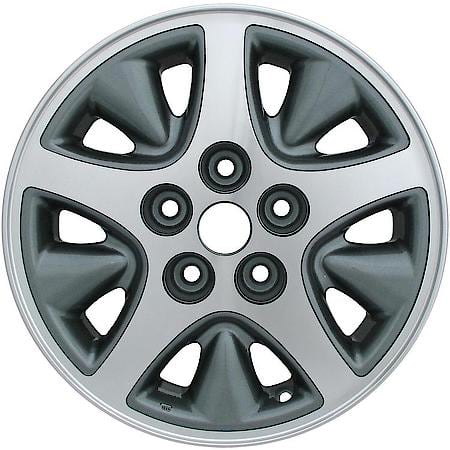KAI Reconditioned OEM Aluminum Alloy Wheel, 15 X 6.5, 10 Spoke, 5 Lug, Medium Gray, ALYCD046U35