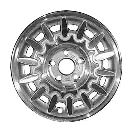 KAI Recon OEM Aluminum Alloy Wheel, 15 X 6, 14 Spokes, 5 Lug, Machined And Silver, ALYFB021A10