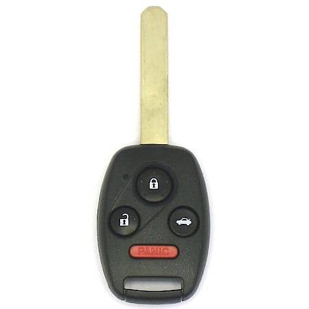iKeyless Honda Black Replacement Remote Shell - 4 Buttons, HONMT4B