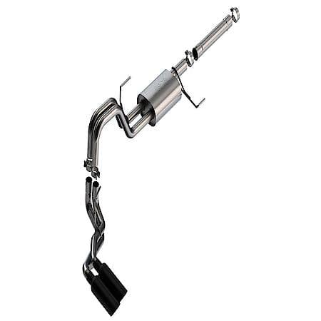 "Borla Performance Exhaust SS, 3""-2.25""Dia Pipe, Single Exhaust With Dual Exit, Side Exit, 140904BC"