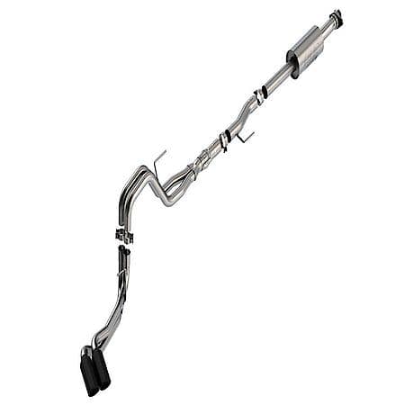 "Borla Performance Exhaust SS, 3""-2.25""Dia Pipe, Single Exhaust With Dual Exit, Truck Side Exit, 4""SS Tips, 140875BC"