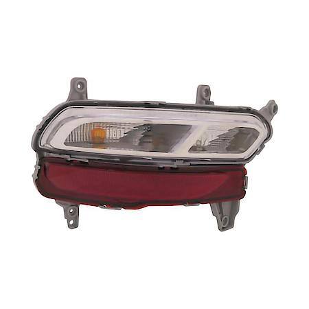 KAI New CAPA Certified Standard Replacement Driver Side Back Up Light Assembly, KI2882102C