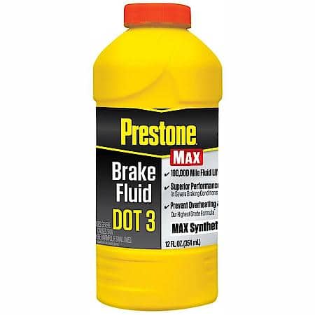 Prestone MAX DOT 3 Brake Fluid: 12 oz., AS415