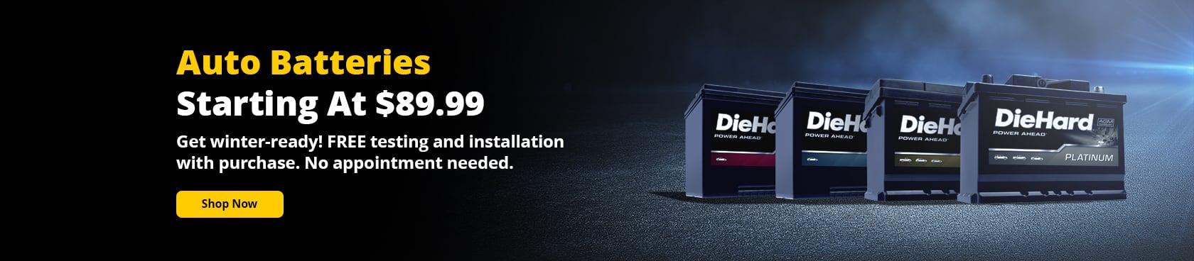 Batteries Starting At $89.99