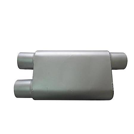 dual in single out muffler