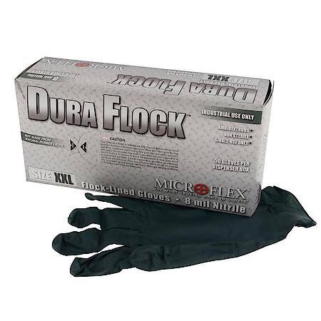 dura flock gloves large