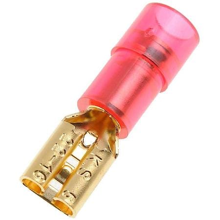 22-18 Gauge Female Audio Disconnect, .187 In, Red